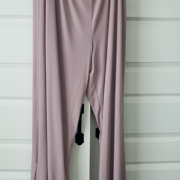 NWT: Oleg Cassini Mauve lace chiffon three piece pantsuit Size 20 - Picture 6 of 14